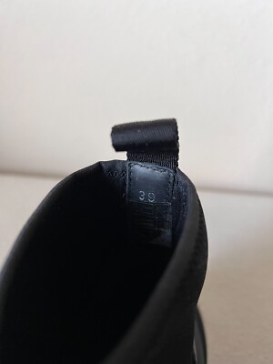 1017 Alyx 9SM Leather Mid Boot with SKX Sole - Size 39 - Black