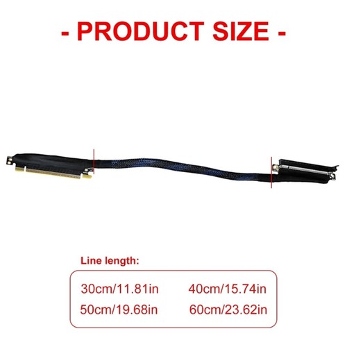 Premium Braide PCIe5.0 Graphics Adapters 180Degree Rotation Cable Management - Afbeelding 8 van 12