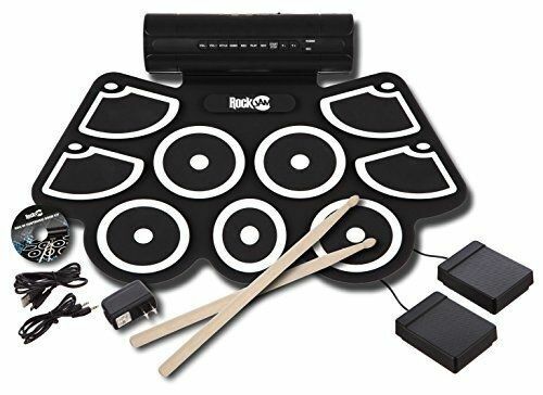 RockJam RJ760MD Electronic Roll up Midi Drum Kit With Built in