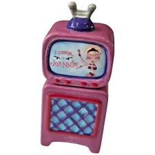 Vintage I Dream of Jeannie Vandor TV and Stand Salt and Pepper Shakers
