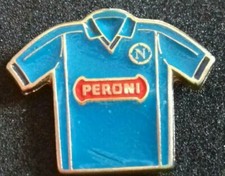 Distintivo calcio ⚽️ NAPOLI maglia PERONI sponsor club ORIGINALE pin TIMBRATO  