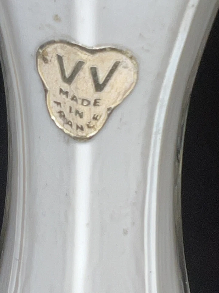 Lámpara de araña de colección VV Vianne Francia oro en relieve y blanco 6 velas con tonos! RARA Foto 4 de 4