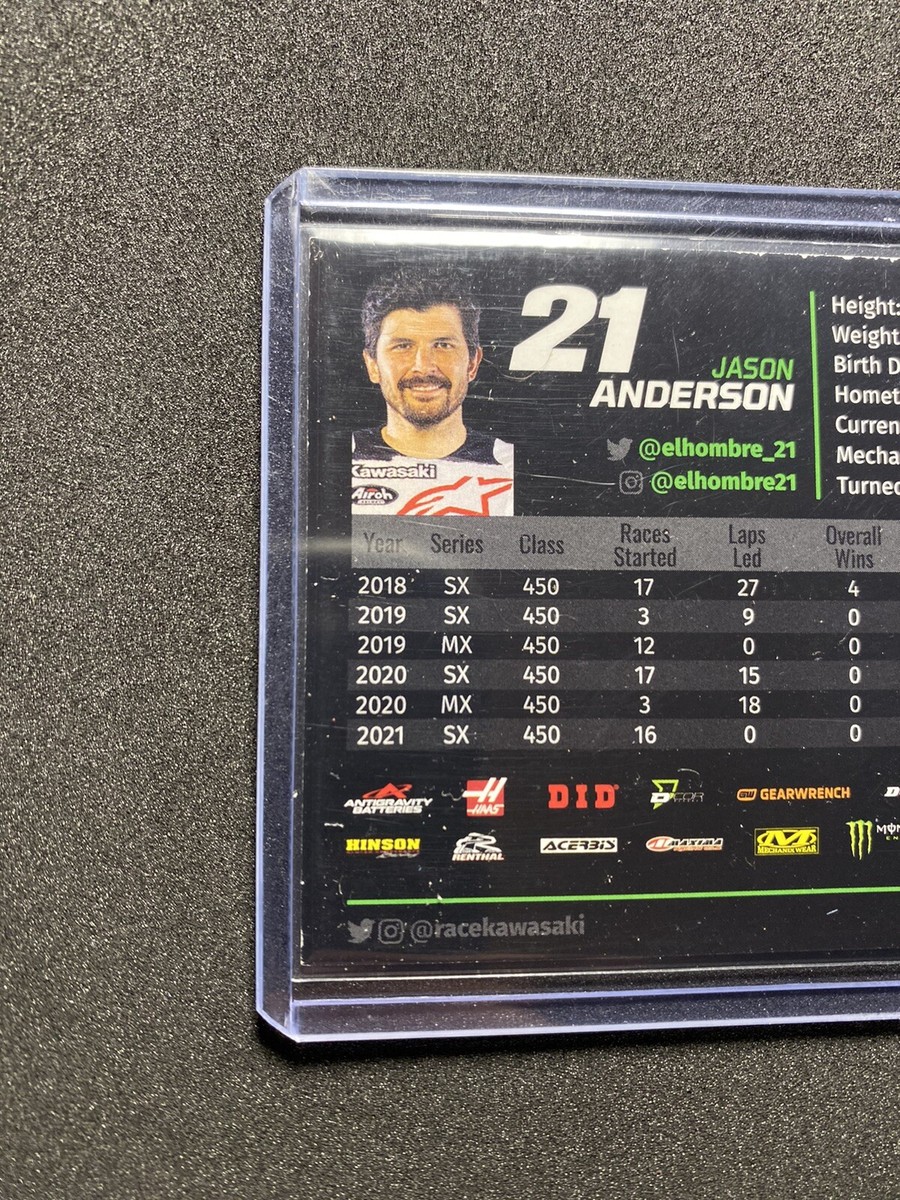 RARE* Jason Anderson Supercross Trading Card | eBay