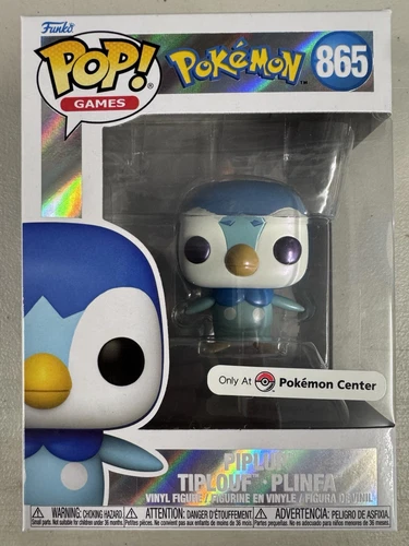 Piplup (Pearlescent) 865 ~ Pokemon Center Excl ~ Funko Pop Vinyl + POP PROTECTOR