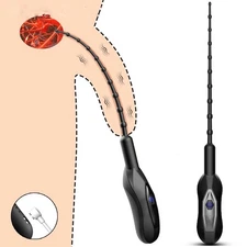 Rechargerable Urethral Sounds Sounding Penis Electric Plug Stretcher Dilator Men