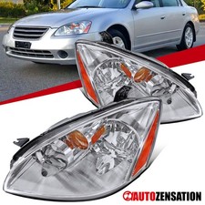 Fit 2002-2004 Altima Halogen Headlights Oe Style Headlamps Leftright 02 03 04