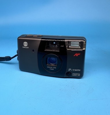 Minolta P-TWIN analoge Kompaktkamera 35 mm AF, schwarz - getestet