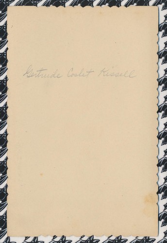 Carta armadio antica foto d'identità donna adolescente coslet Kissell Bangs West Unity Ohio - Foto 4 di 5