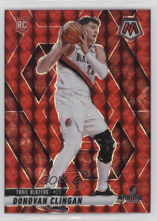 2024-25 Panini Mosaic Rookies Red Mosaic Prizm Donovan Clingan #246 1jx0