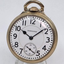 1962 Hamilton 992B Railroad Grade 16s 21j Gold Filled Pocket Watch