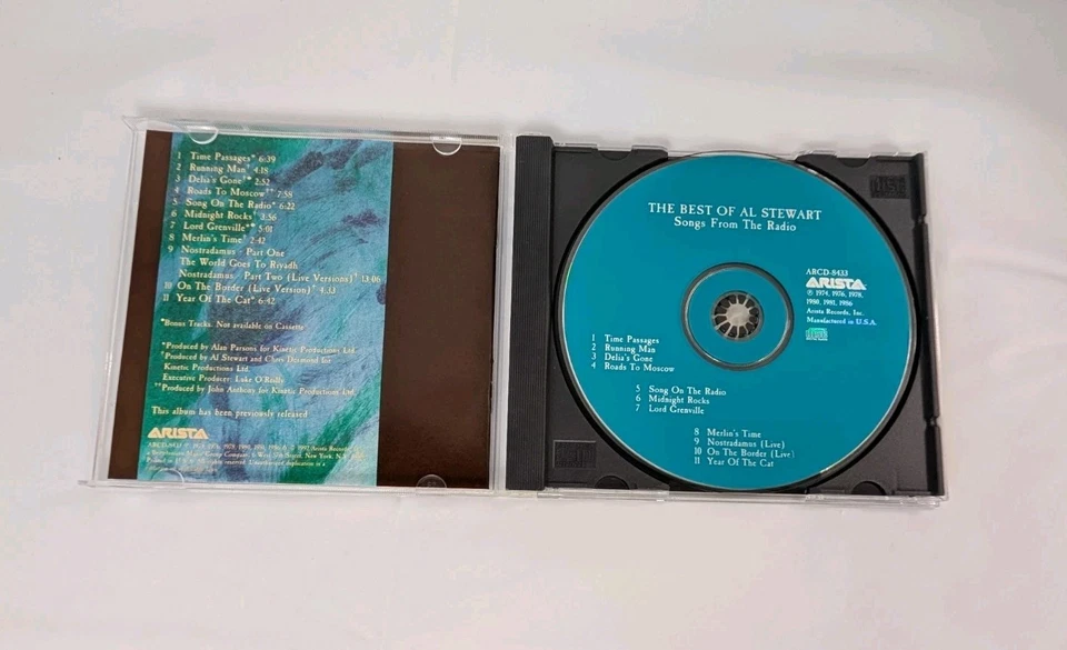 The Best Of Al Stewart Songs From The Radio CD 1992 Arista Records USA Folk Rock - Image 2 of 4