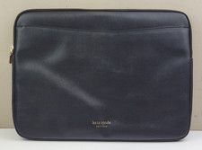 kate spade new york Saffiano Sleeve Case for 14" Laptop - Black w/ Green Lining