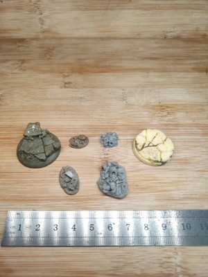 Resin Base Basing Materials Skull Skeleton Pflaster 25mm Wargaming Gelände