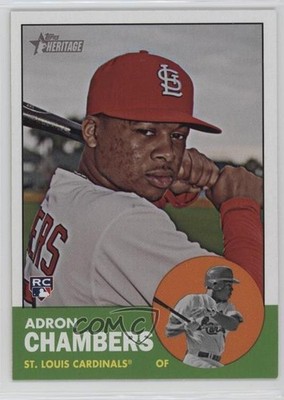 2012 Topps Heritage Adron Chambers #458 Rookie RC 0q5k