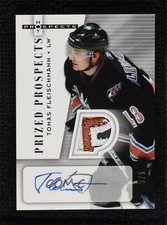 2005-06 Fleer Hot Prospects Prized White 3/5 Tomas Fleischmann #273 Auto 0u8p