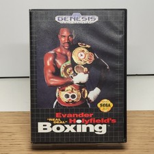 Evander Holyfield's Real Deal Boxing Sega Genesis Complete CIB Authentic