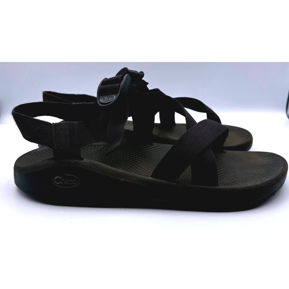 Chaco Sandals Mens 10 Black Z/1 Classic Strappy Adjustable Hiking Outdoor Shoes - Image 2 of 4