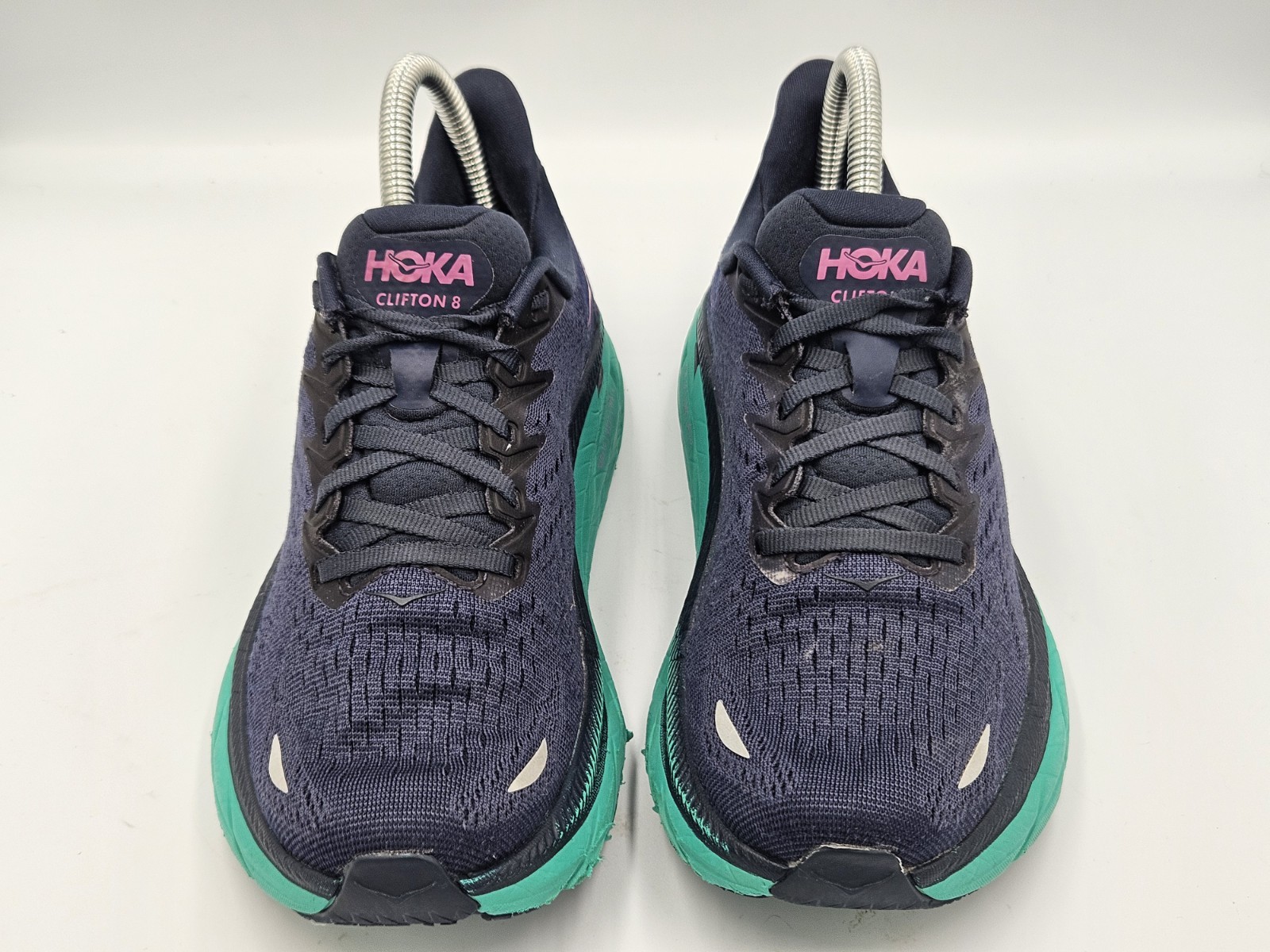 Hoka One One Womens Clifton 8 1119394 OSAT Blue Casual Shoes Sneakers Size 6.5 B thumbnail 3