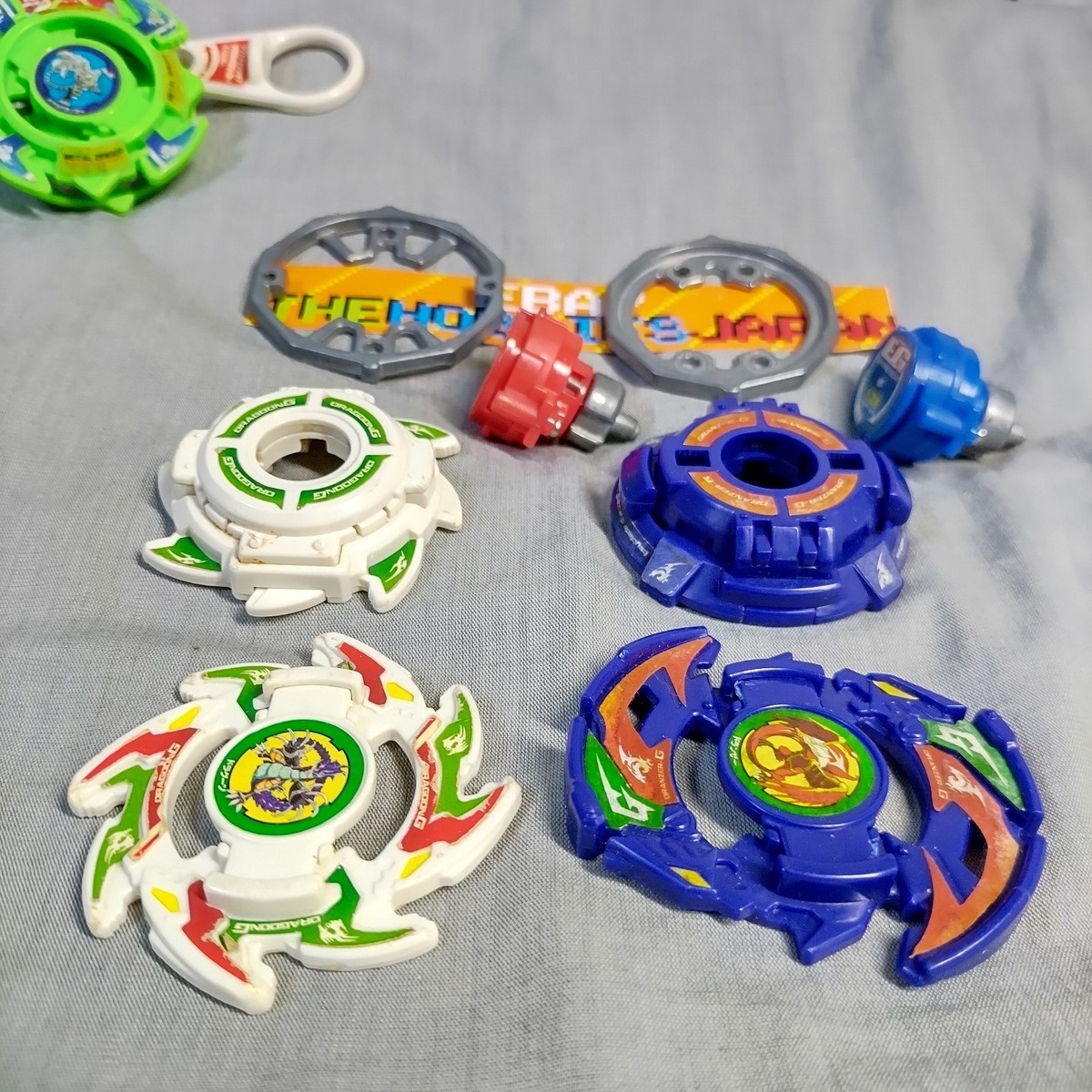 Beyblade G lot A-89 Dragoon Galaxy A-95 Metal Driger A-99 Dranzer