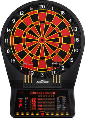 Cricket Pro Tournament-Quality Dartboard with 35 Games and 318 Variations (6 Cri