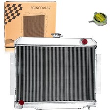 For Jeep Cj Cj5 Cj6 Cj7 Scrambler 1972-1986 3 Row Core Radiator Aluminum