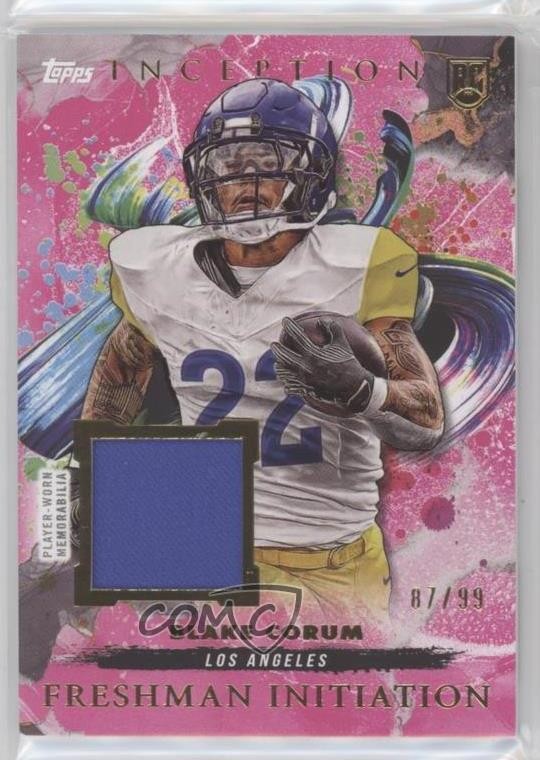 Blake Corum Topps Inception Freshman Initiation Relics #FI6 Magenta