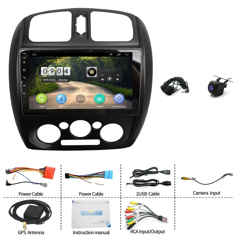 4+64G Carplay Android 14 Car Stereo Radio GPS For Mazda 323 Protegé Astina 98-04 - image 2 of 4