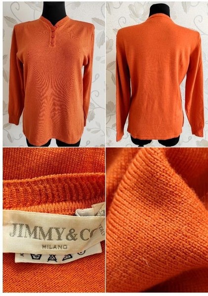 Women Jimmy Choo Sweater Coral Wool 40 / L / 48