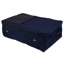 Tough1 Deluxe Rolling Hay Bale Carrier Navy