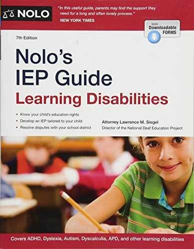Nolo's IEP Guide: Learning - Paperback, by Siegel Attorney Lawrence - Good - Imagen 1 de 2