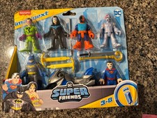 DC Imaginext Super Friends Set Batman Deathstroke Superman Nightwing Brainiac