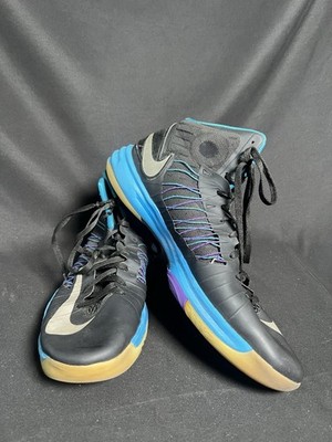 Nike Hyperdunk 2012 Basketball Sneakers Men's Size 18 Black Blue 524948-001