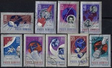 ROMANIA 1967-10th Anniversary of Space Exploration VOSTOK, GAGARIN  used @