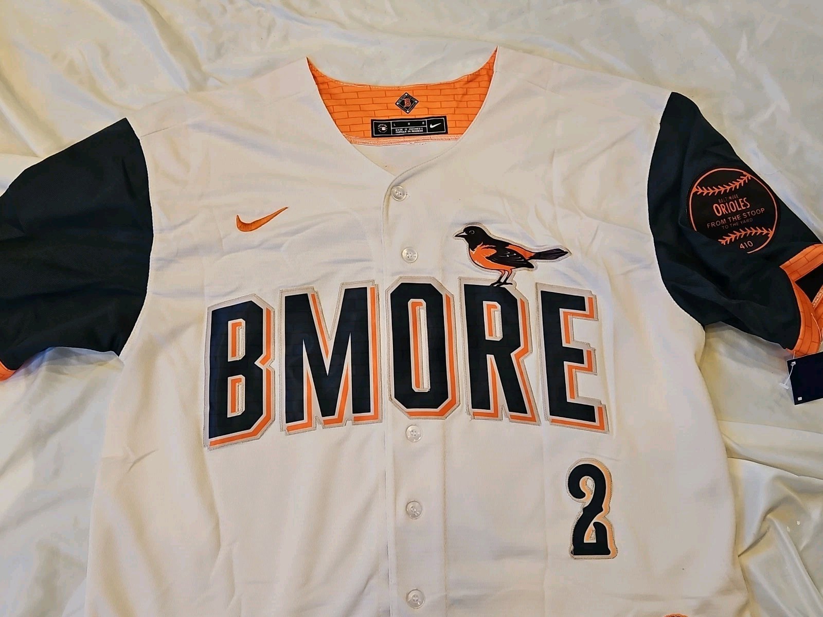 New, Baltimore Orioles Gunnar Henderson #2 City Connect Jersey 2026 Medium, Nice