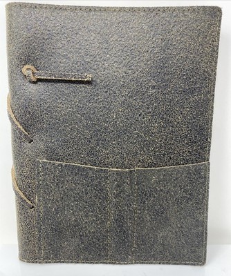 Barnes & Noble Soft brown Leather Journal with Front Pockets Nice Kraft Paper .