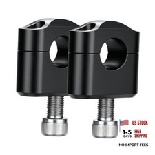 22mm 7/8" Standard Handlebar Risers Mount Clamps Motorcycle Handle Bar black