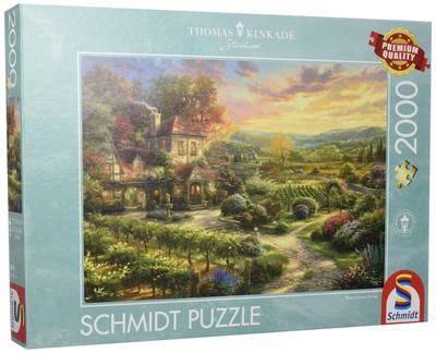 Schmidt Spiele   Thomas Kinkade: In the Vineyards (2000pc)   Puzzle   Ages 12+ 2