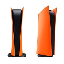 Cosmic Orange Cover Plates for Playstation 5 Digital Edition, Replacement Shell