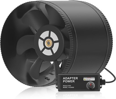 Hon Guan 200mm Rohrventilator 1060m³ h Regelbar
