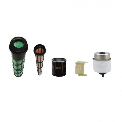 Filter Kit Fits Kubota K008 Mini Digger - Air Oil Fuel Filters 5L Eng