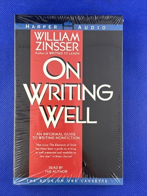 On Writing Well by William Zinsser (1998, Audio Cassette)