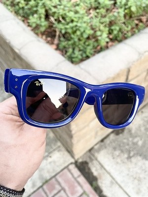 New Ray Ban Wayfarer Puffer Asap Rocky AWGE RB4940  4940 Blue Size 47/23