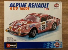 Burago 1/24 ALPINE RENAULT A110 1600S 1971 KIT unbuilt Opened Complete Metal Kit