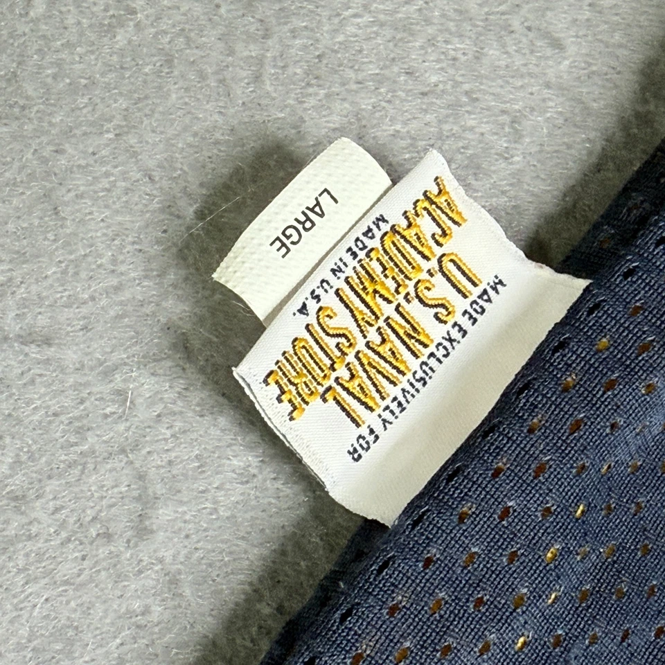 Antigo EUA Camisa Jersey Reversível Naval Academy Store Anos 90 USNA Militar Grande * - Imagem 2 de 4