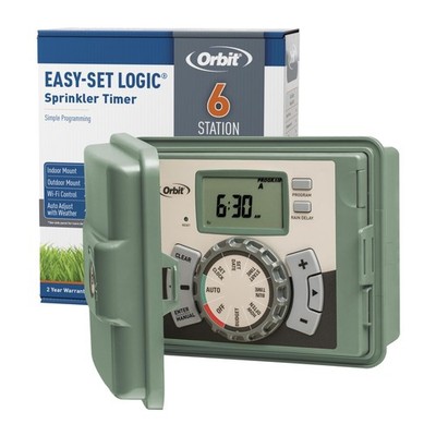 Orbit 57896 6-Station Outdoor Swing Panel Sprinkler System Timer