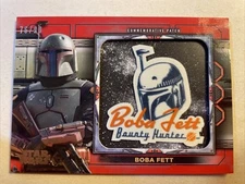 2022 TOPPS STAR WARS BOOK OF BOBA FETT COMMEMORATIVE PATCH RED MP-10 76/99