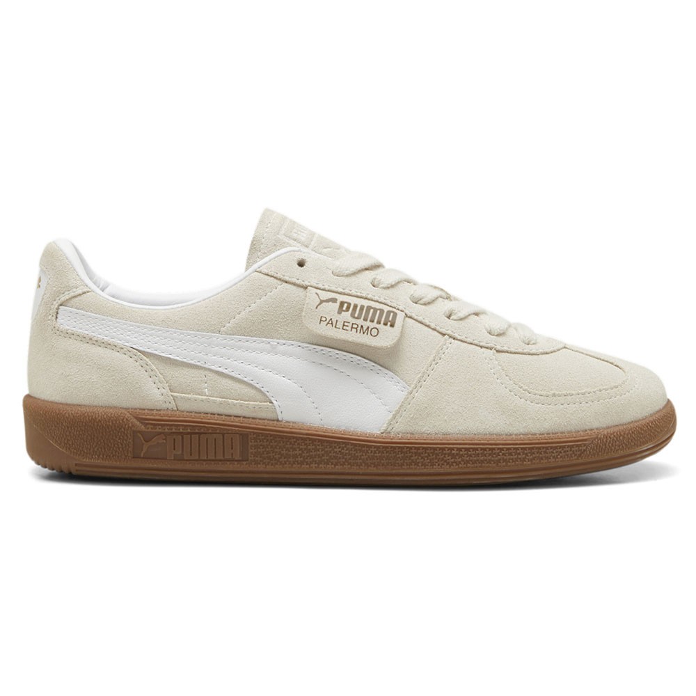 PUMA Palermo Lace Up Mens Beige Sneakers Casual Shoes 39646311