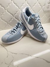 Nike Cortez Light Blue White Low Top Men's Athletic Sneakers