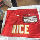 Rasheed Rice Kansas City Chiefs Autographed Red XL Jersey BAS Original Football