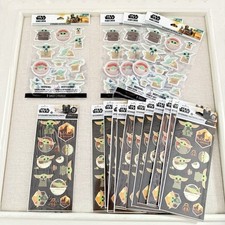 Hallmark- Disney Star Wars Mandalorian Grogu Baby Yoda Sticker LOT 